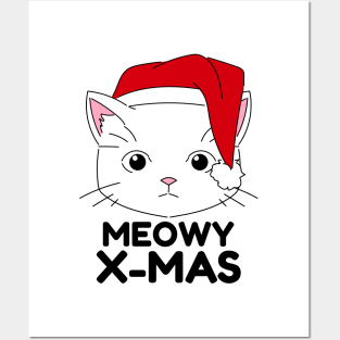 Christmas Cat Posters and Art